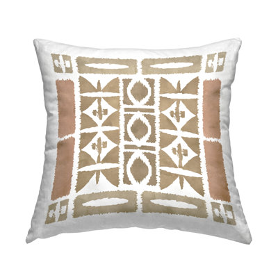 Coussin décoratif à formes symétriques Earthy par Flora Kouta