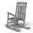 Outdoor Patio HDPE Rocking Adirondack Chair-930783623