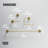 VIGO Cass 4-Piece Matte Brushed Gold Bathroom Hardware Set with 24-in Towel Bar, Toilet Paper Holder, Hand Towel Holder and Hook-124825258