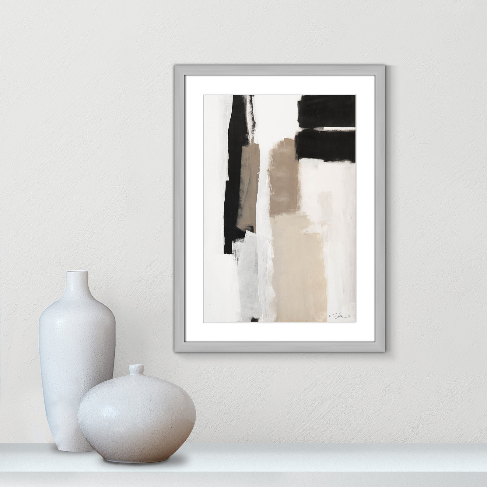 Earth Scapes II Print, 23" H x 17" W x 1.25" D, Silver Matted Picture Framed