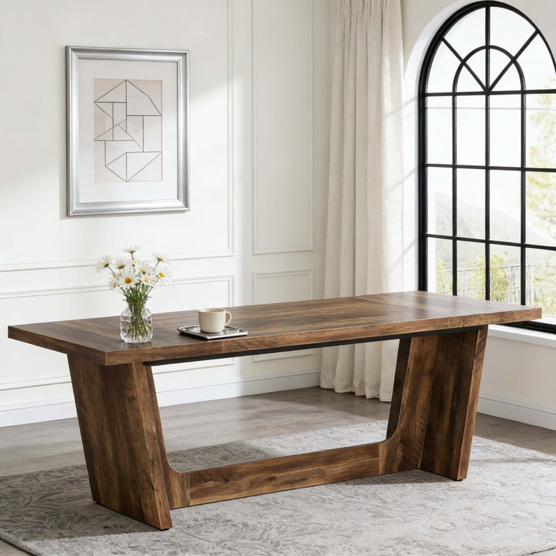 Bureau d'écriture en bois pour bureau, Brun