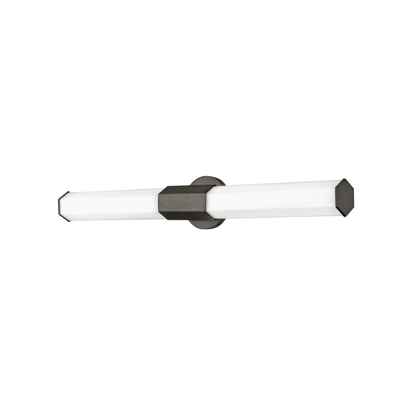 Barre de salle de bain à 1 lumière DEL à oxyde noir à intensité variable Belden
