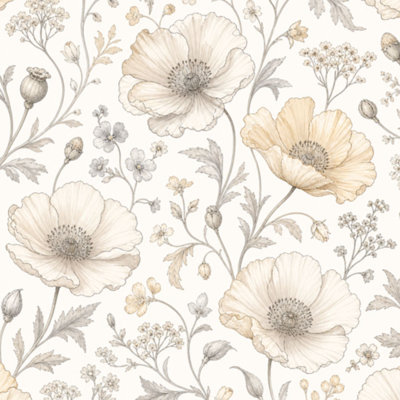 Papier peint à peler et coller élégant avec fleurs de palmier noir et jaune rétro l 23,6 po x H 118 po auto-adhésif amovible