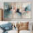 Toile naturelle avec cadre flottant