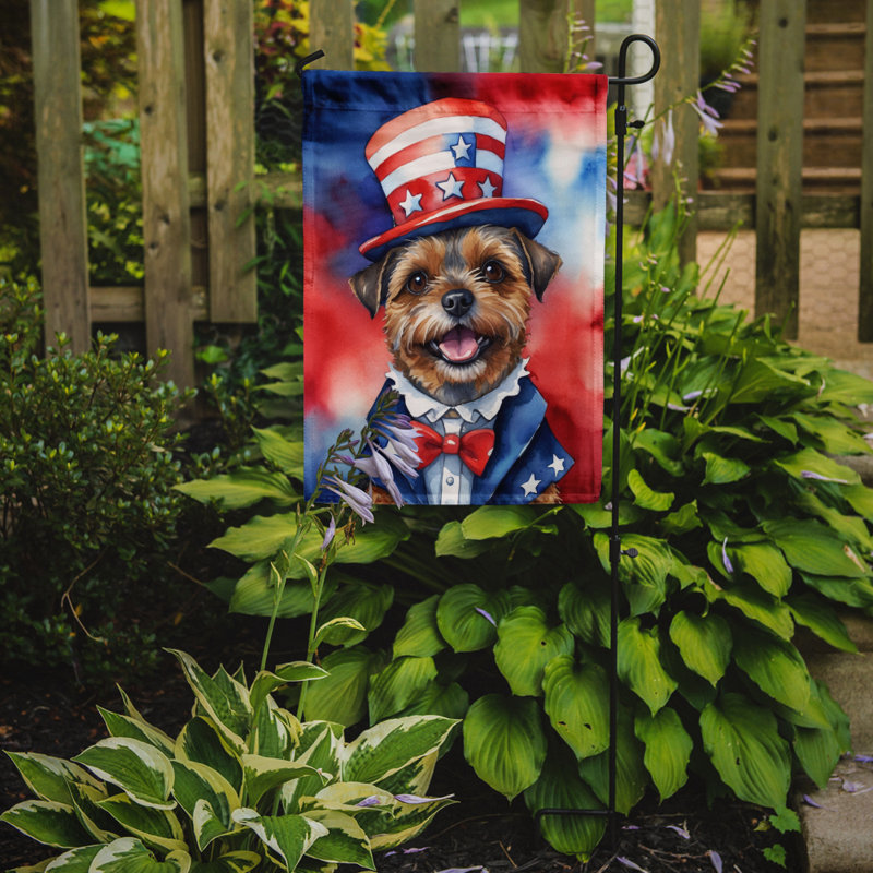 Drapeau patriotique du jardin américain, Border Terrier