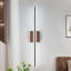 Applique murale 32 W pour salle de bain, blanc froid 6000 K, métal noir mat, corrosion, doux, pour salle de bain, couloir, bureau, chambre à coucher, salon, 32 W, convient 10 à 15 m, bureau