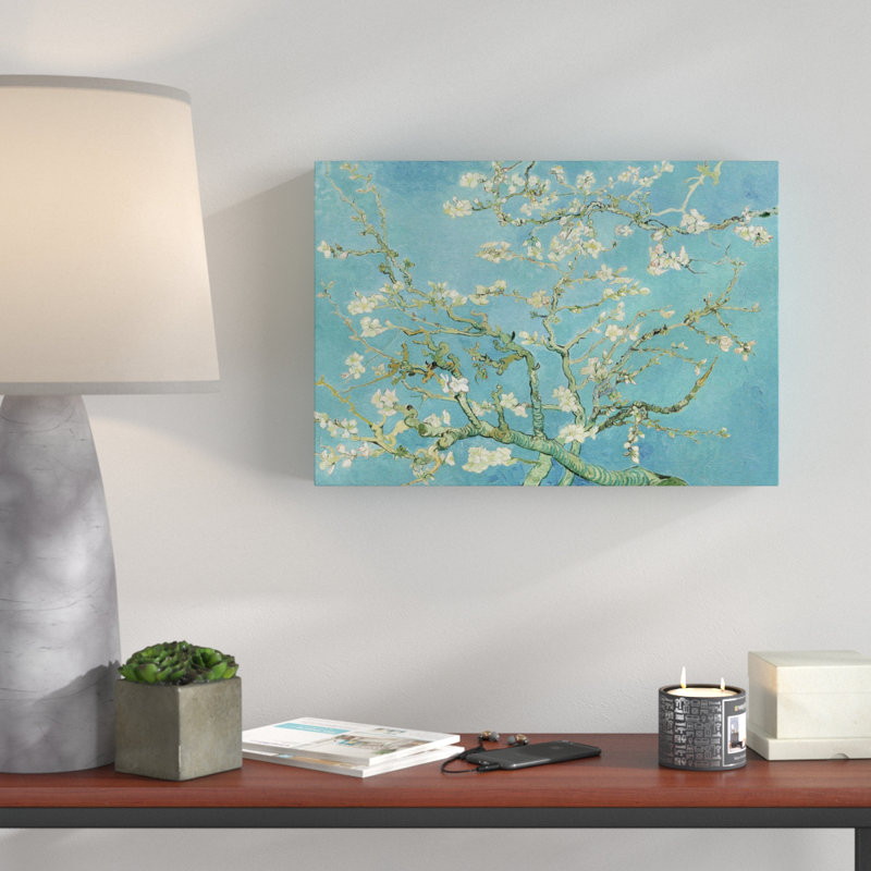 Blossoming Almond Branches (2) by Vincent Van Gogh - Wrapped Canvas, 70cm H x 100cm W