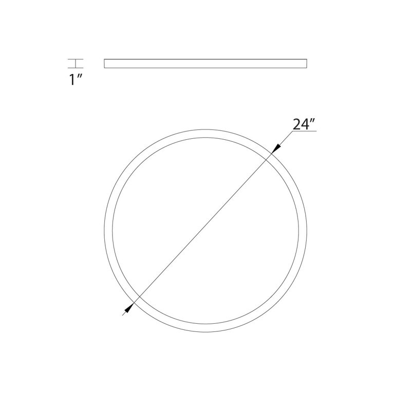 Plafonnier encastré rond à intensité variable sélectionnable 5-CCT, 2700K / 3000K / 3500K / 4000K / 5000K, Bronze