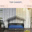 Dark Blue Canopy Dog House - , Water- Cushion For Small Dogs , , To Medium
