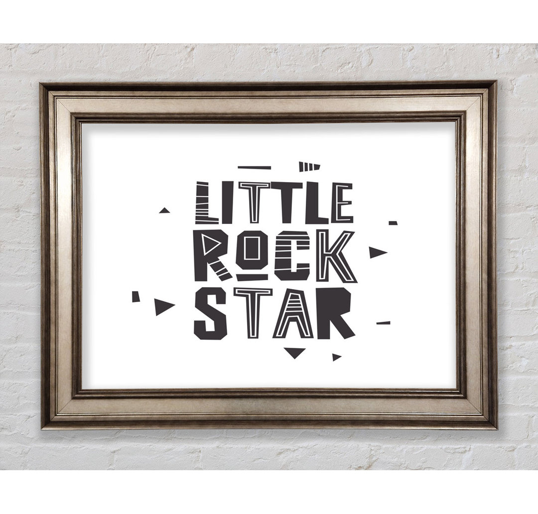 Little Rock Star - Einzelner Bilderrahmen Typografie