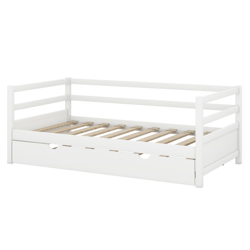 Lit de jour avec couchette, Blanc