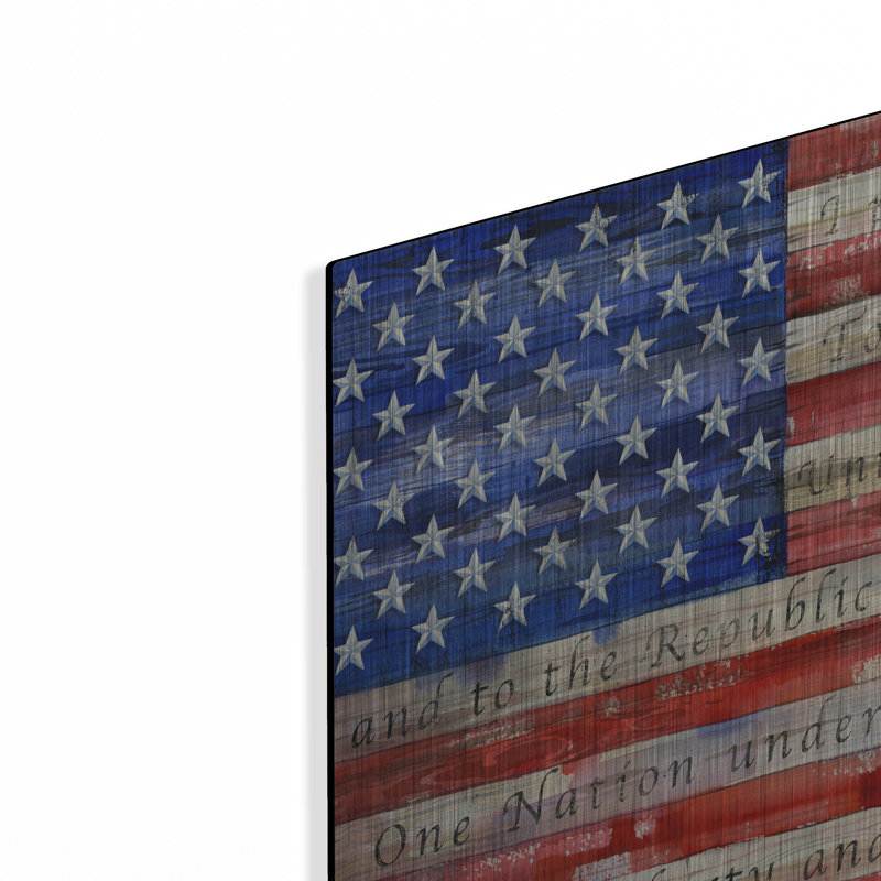 «All American Flag - Script» par Paul Brent, H 12 po x l 16 po