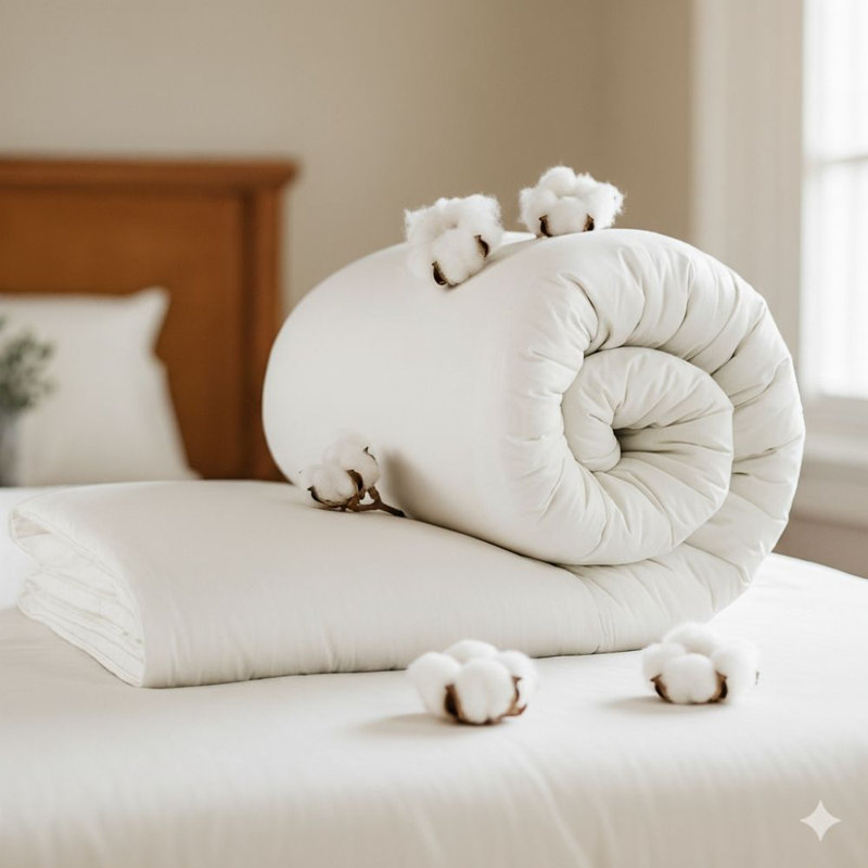 Opulent Home Lightweight 4.5 Tog Summer Cotton Duvet - Anti-Allergy Hypoallergenic Hollowfibre Quilt - Single/Double/King/Super King