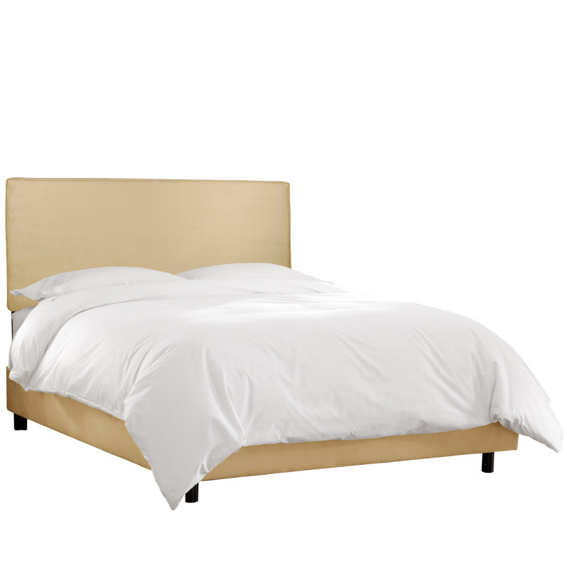 Catie Upholstered Bed, Twin, Classic Talc Linen