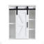 Armoire de rangement murale en bois, armoire de rangement pour toilette 5 couches, armoire multifonctionnelle avec porte réglable