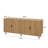 64.8" Natural Oak Fluted TV Stand with Storage Cabinet, Scandinavian Wood Media Console for TVs up to 75"-1699401418
