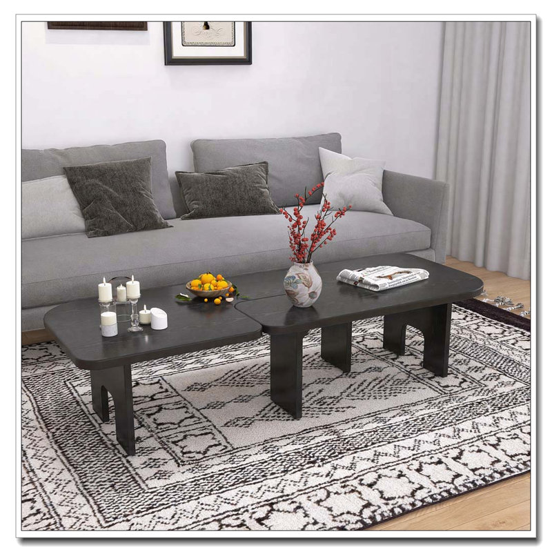 Table basse gigogne en bois 70,76 po