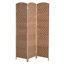 Paravent 3 panneaux pliable, écran d'intimité en osier de 6 pi de hauteur avec charnière 360 °, naturel-30775144-31230685-127659248