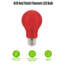 Ampoules DEL à filament omnidirectionnel A19 rouges, 4,5 W (équivalent 40 W), culot moyen (E26), lot de 2-134877176-134877178