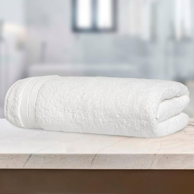 Elegant Comfort 100% Turkish Cotton Viscose Jumbo Bath Towel - Hotel Spa Quality Extra Large 35 X 70 Inch Bath Towel Ultra Soft