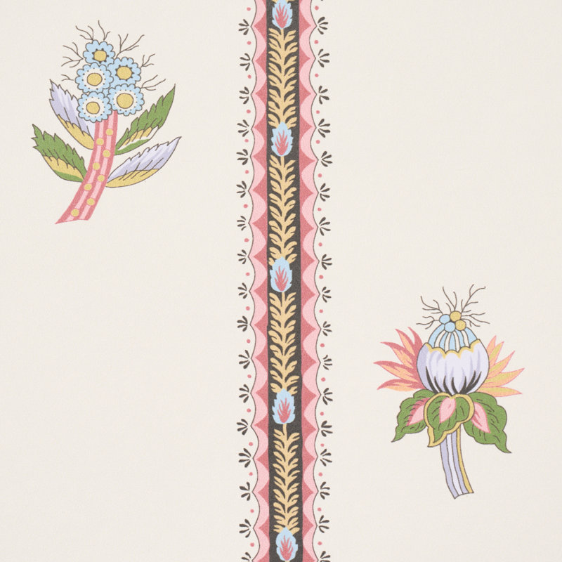Papier peint Les Fleurs Exotiques, Rosé antique