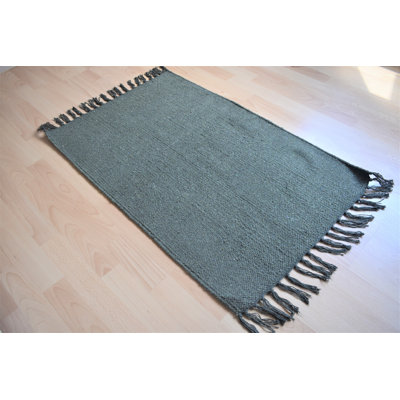 Kendleton Solid Colour Hand Woven Indoor / Outdoor Area Rug