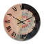 Horloge murale en bois massif Pottstown-1642343863