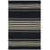 Bluff Point Wool Striped Area Rug in Cinder