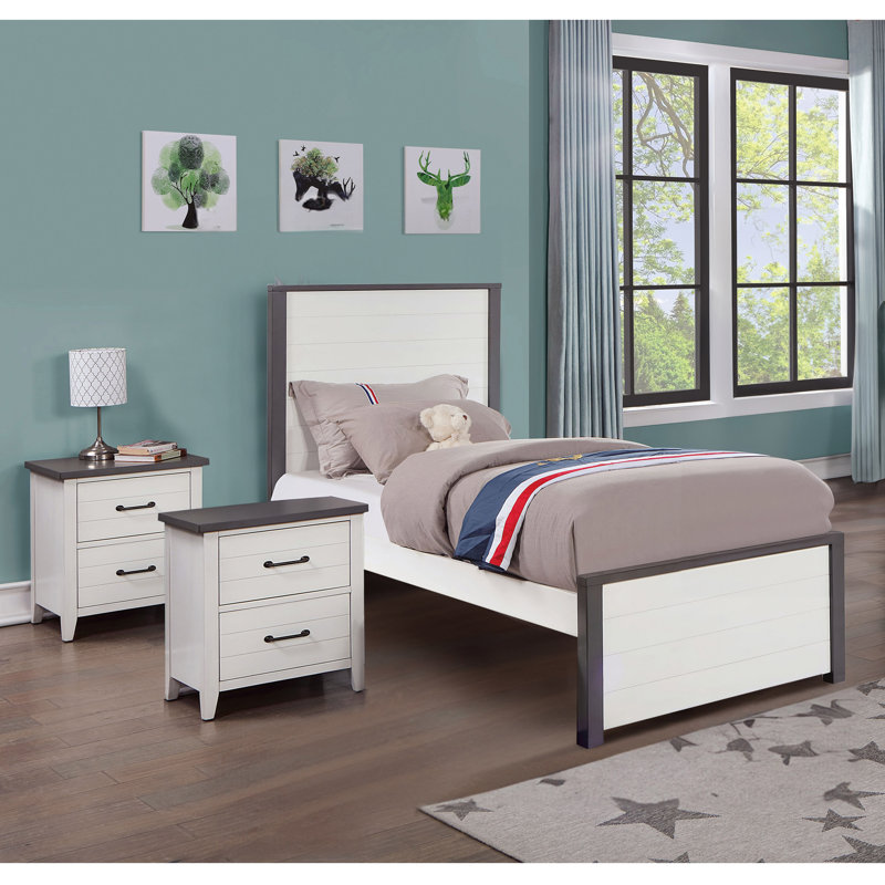 Ensemble de chambre à coucher 3 pièces Kaid, Simple