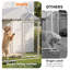 Chenil couvert pour petits chiens de 6,6 pi x 6,6 pi x 6,6 pi