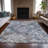 Machine Washable Indoor/Outdoor Xhevrie Blue Rug-111819403