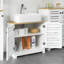 Gusti 60cm Single Bathroom Vanity Base Only in White