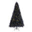 Arbre de Noël artificiel noir pré-éclairé-390055365