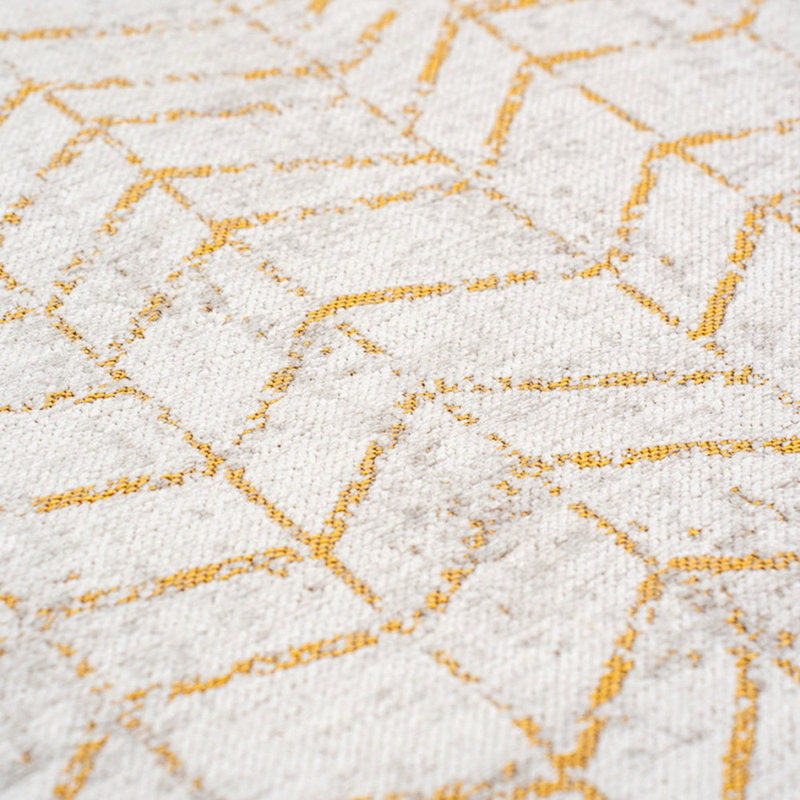 Abstract Recycled P.E.T Jacquard Indoor / Outdoor Area Rug, Round 240 cm