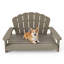 Lit pour chien en résine, refuge sécuritaire pour animaux à 3 côtés, lit surélevé imperméable et facile à nettoyer pour les petits, moyens et grands chiens-1576563414