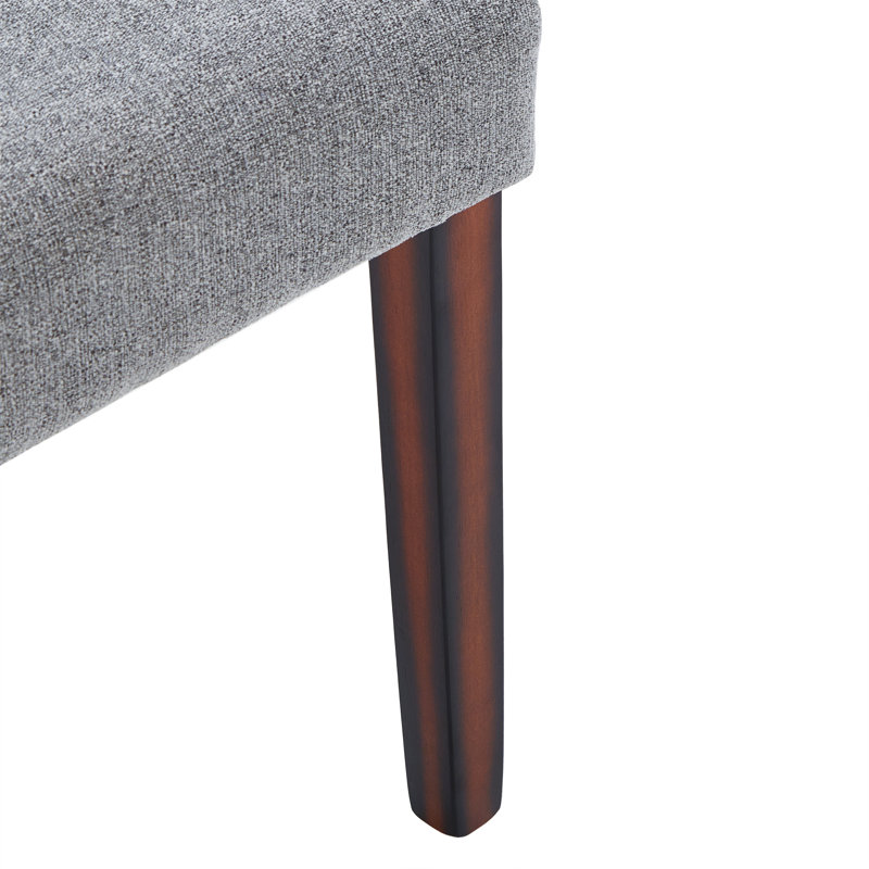 Lancaster 20.5'' H Upholstered Parsons Chair, Polyester Blend Gray 