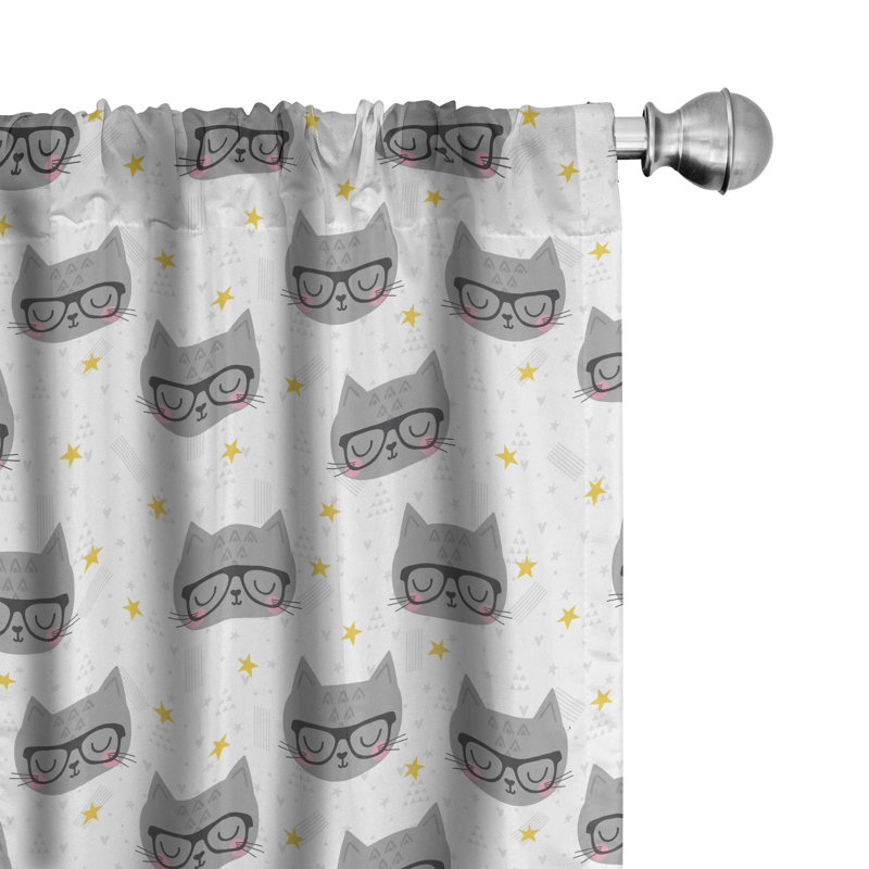 Rideaux 4 panneaux East Urban Home, L 56 po x L 95 po