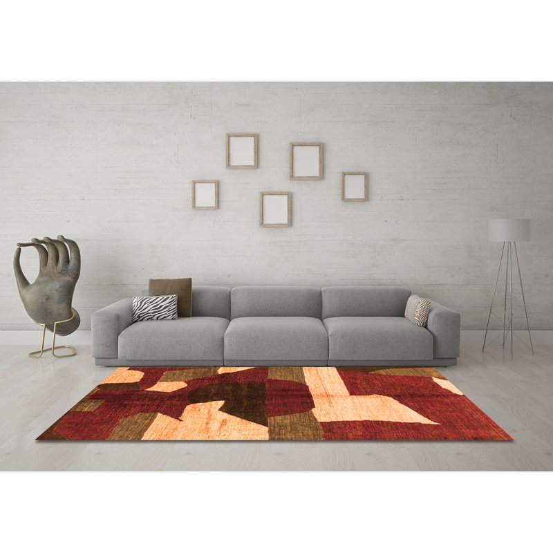 Briniya Performance Abstract Indoor Rug, Square 7'
