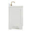 Meuble-lavabo simple en bois massif 30 po Frawley en blanc avec comptoir en quartz blanc pur 1,5 po, évier central rectangulaire-694790719-694790713-763243946
