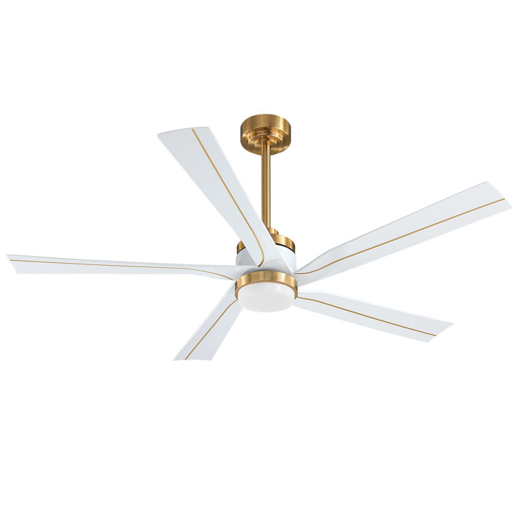 56'' Ellaura LED Ceiling Fan with Light Kit and Remote Control Included