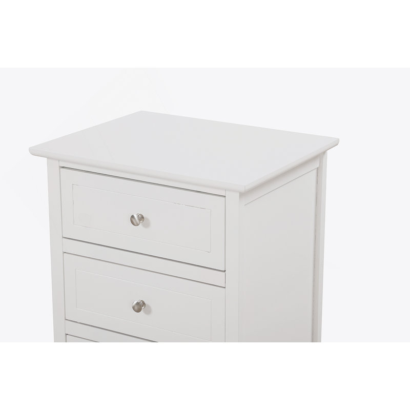 Table de chevet transitionnelle blanche polyvalente, Blanc
