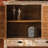 American-style retro antique carved cabinet