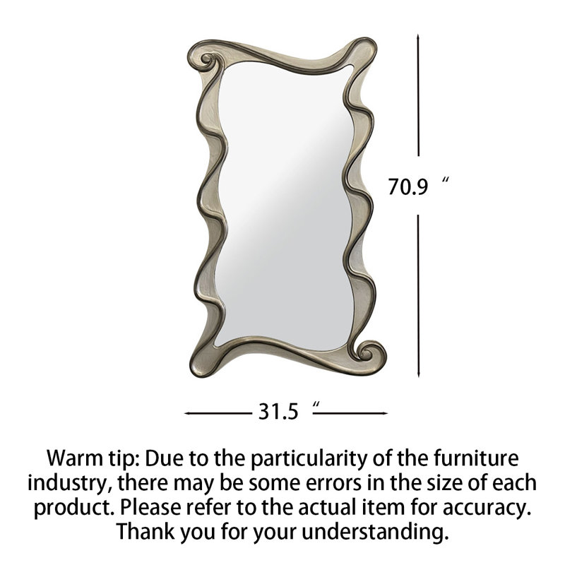 Miroir pleine grandeur de style français, 70.87" H x 31.5" W