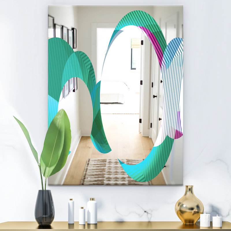 Miroir d'appoint circulaire Lacuna, H 39,4 po x l 29,5 po