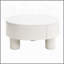 Ensemble de 2 tables basses gigognes en plastique blanc avec rangement, 27,56 po 19,69 po pour le salon-9103788
