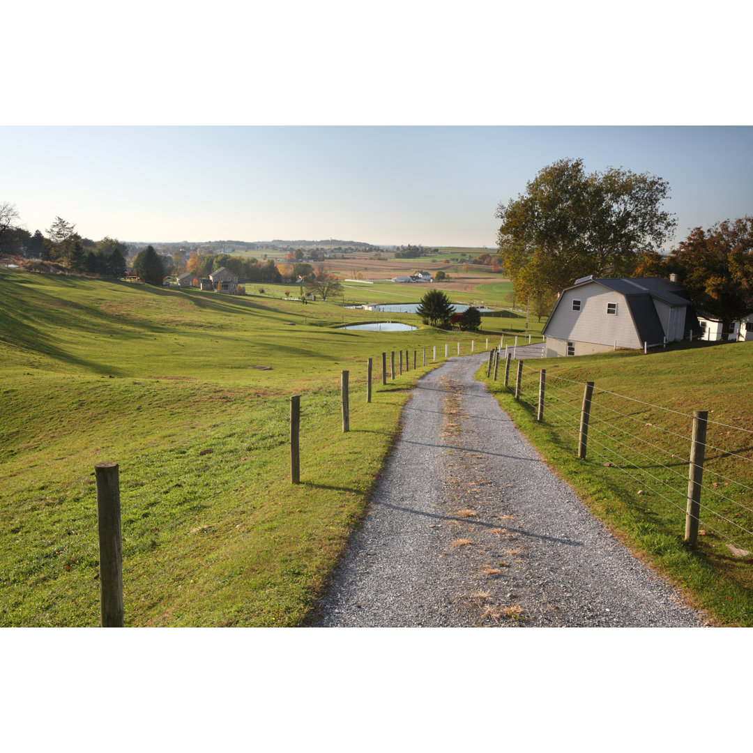 Landstraße von Tongshan - Druck auf Leinwand ohne Rahmen