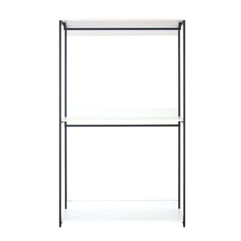 Fiona 47" Wood and Metal Walk-in Closet with One Shelf
