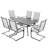 Nally 6 - Person Patio Dining Set with Rectangular Table