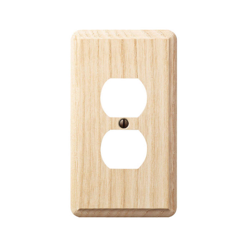 Ensemble de 1 plaque murale en bois beige 1 bande Amerelle
