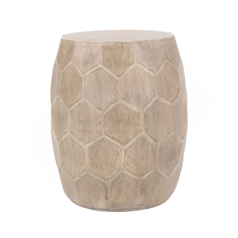 Outdoor Lightweight Concrete Side Table,